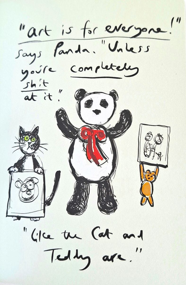 The Panda, the Cat and the Dreadful Teddy: A Parody by Paul Magrs