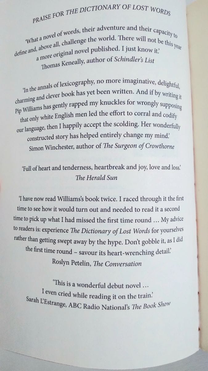 The Dictionary of Lost Words by Pip Williams